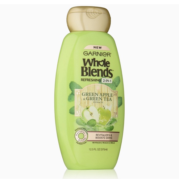 GARNIER WHOLE BLENDS Green Apple Green Tea 2 in 1 *NEW* - Picture 1 of 3